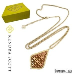 Kendra Scott Aiden Filigree Rose Gold 2-Tone Metal Necklace